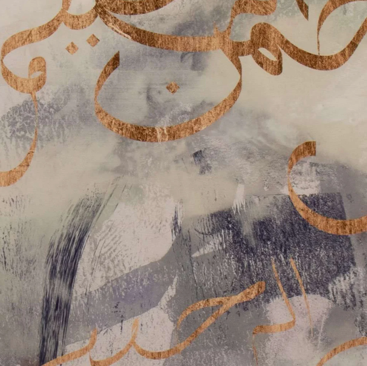 Arabic-inspired artwork featuring abstract script and contemporary designs, combining tradition with modern aesthetics for a unique, luxurious touch to your space.