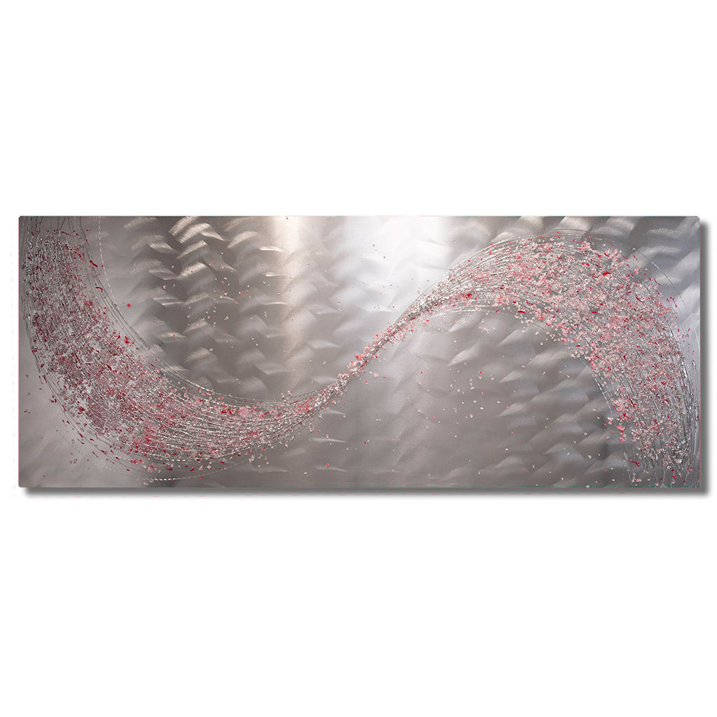 Lithium Blush Petals Metal Wall Art