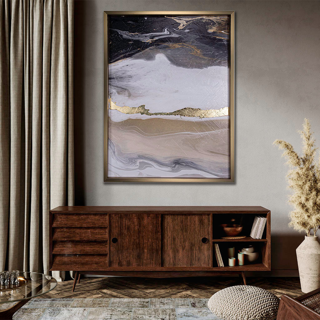 Tranquil Nuances 1, Hand Embellished Art