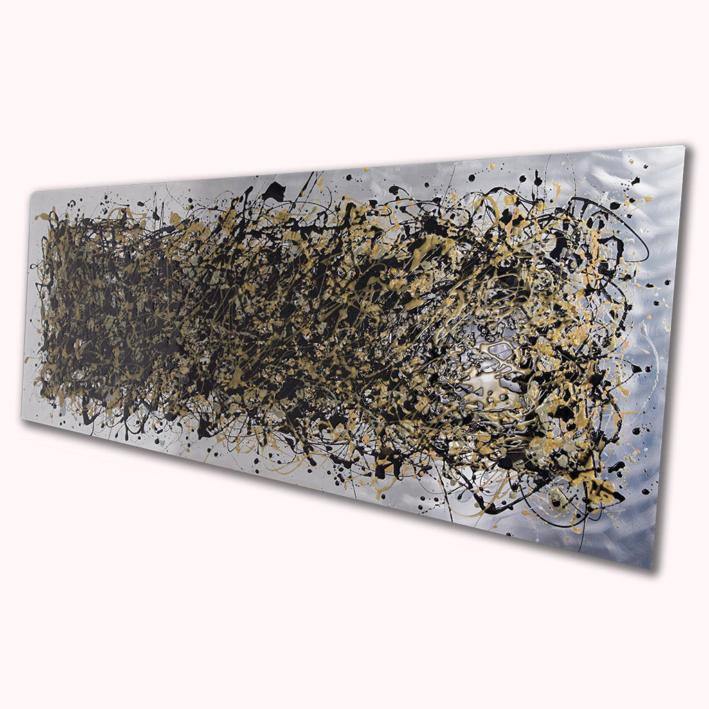 Jackson Pollock Resin Metal Wall Art