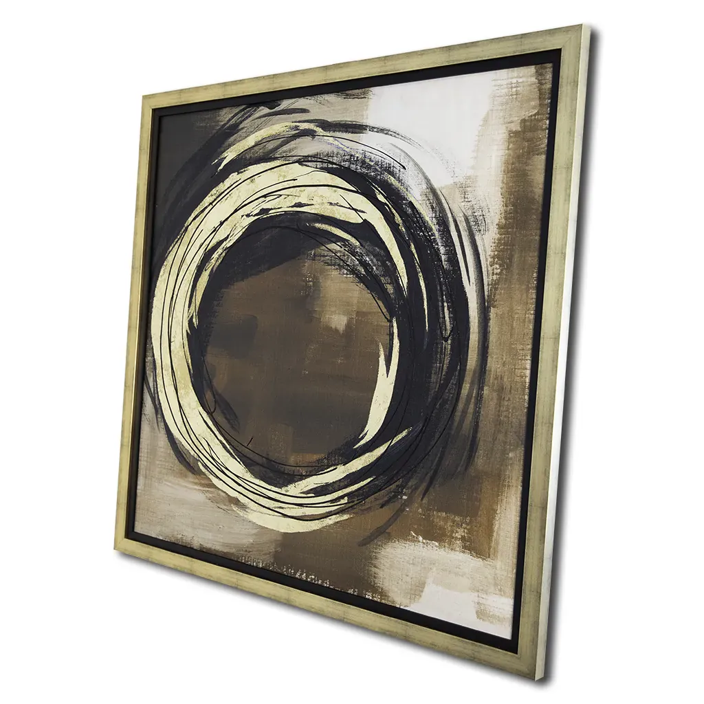 Aurum Orbit 1 Luxury Gold Abstract Wall Art
