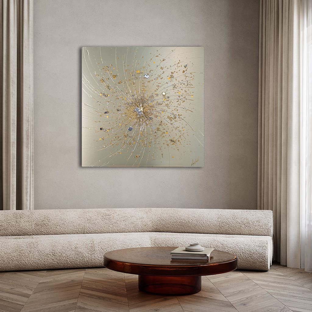 Champagne Treasure, metal wall art