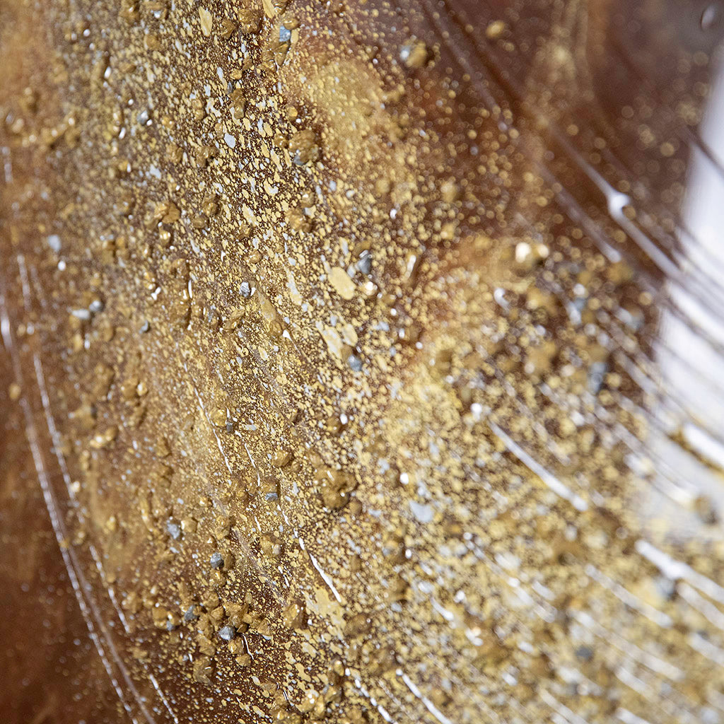Creation in Chocolate and Gold, Resin Wall Art