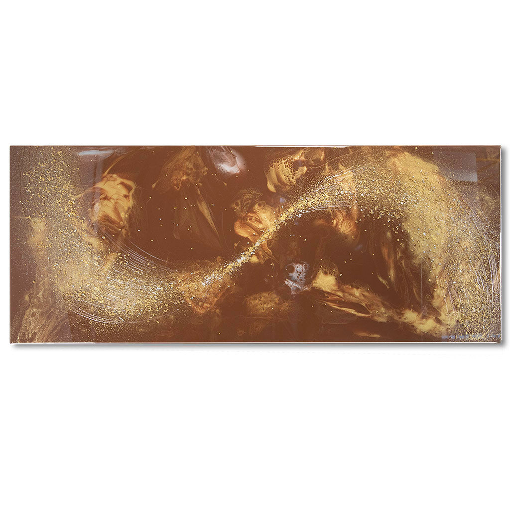 Creation in Chocolate and Gold, Resin Wall Art