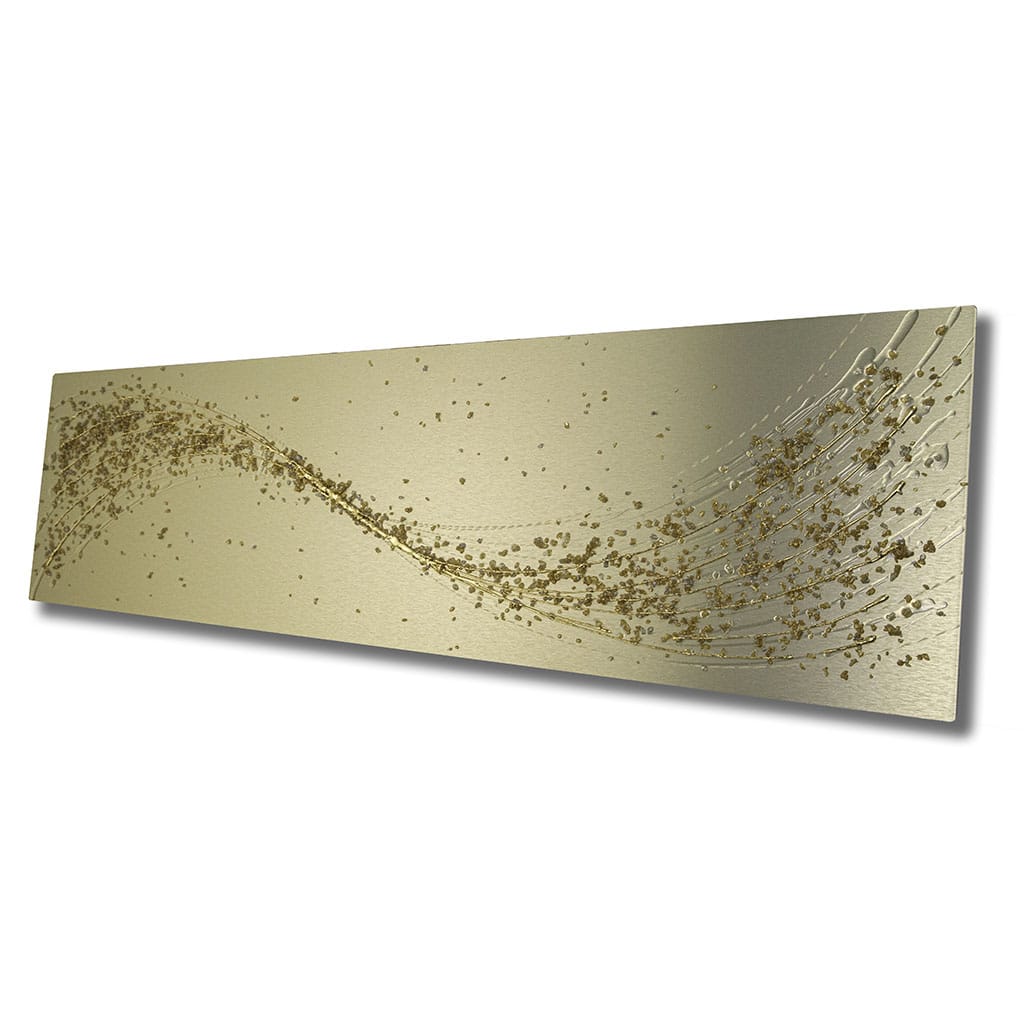 Lithium Alchemy Champagne Metal Wall Art