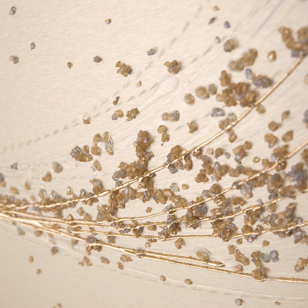 Lithium Alchemy Champagne Metal Wall Art