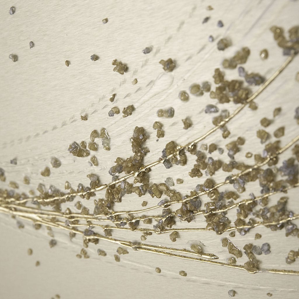 Lithium Alchemy Champagne Metal Wall Art