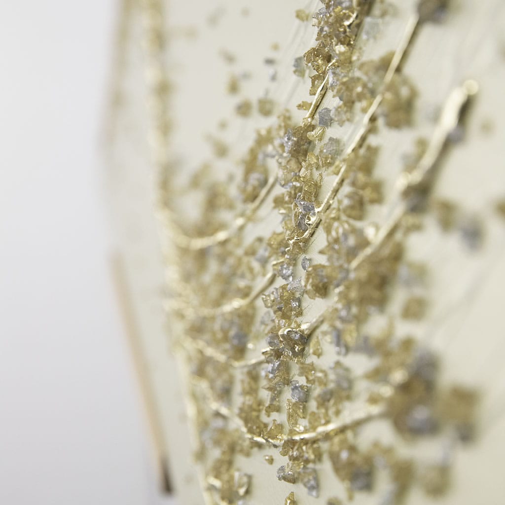 Lithium Alchemy Champagne Metal Wall Art