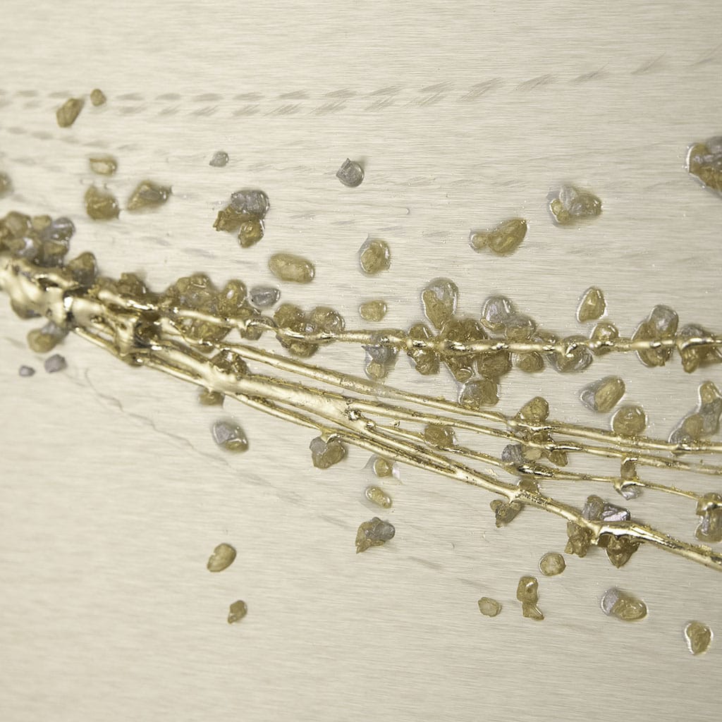 Lithium Alchemy Champagne Metal Wall Art