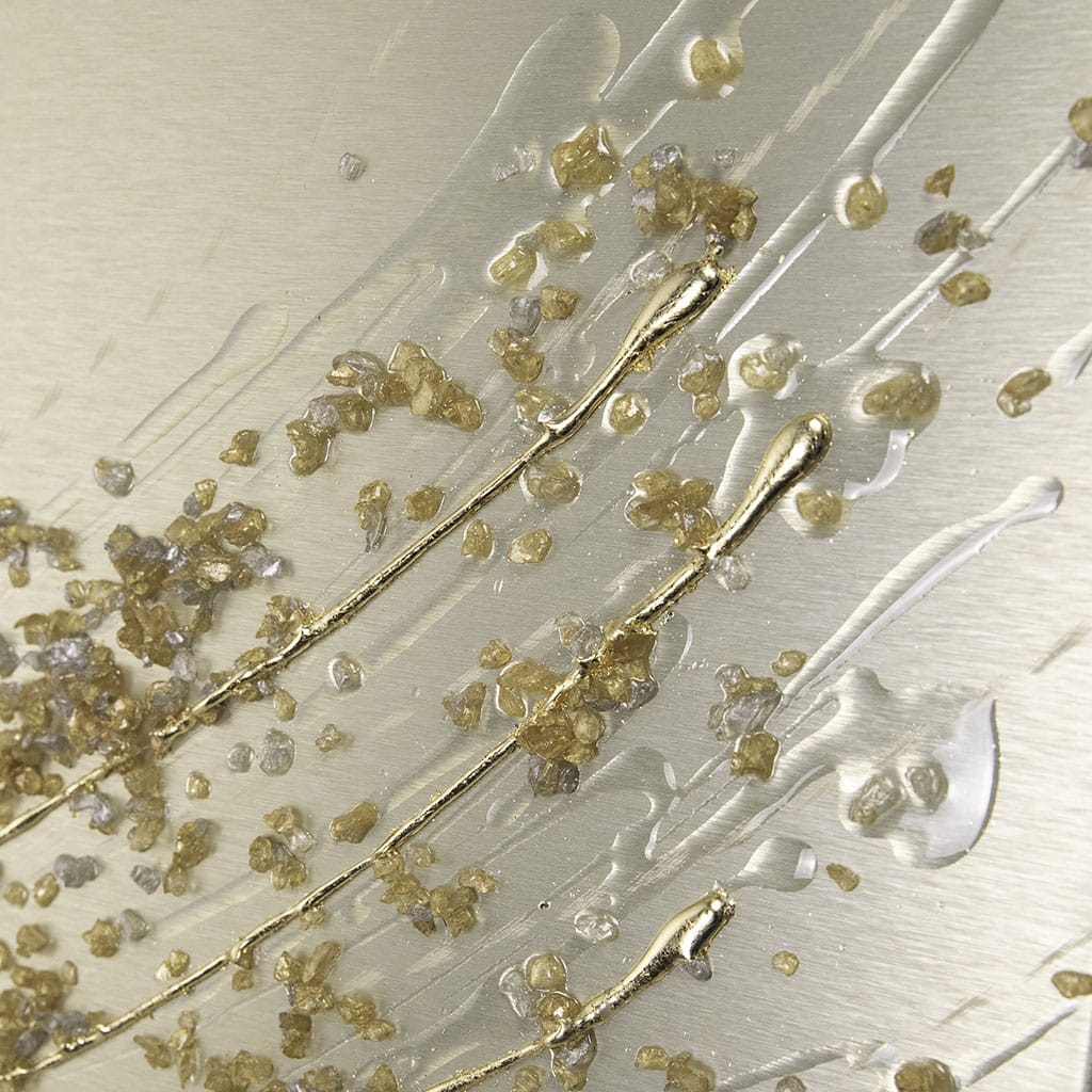 Lithium Alchemy Champagne Metal Wall Art
