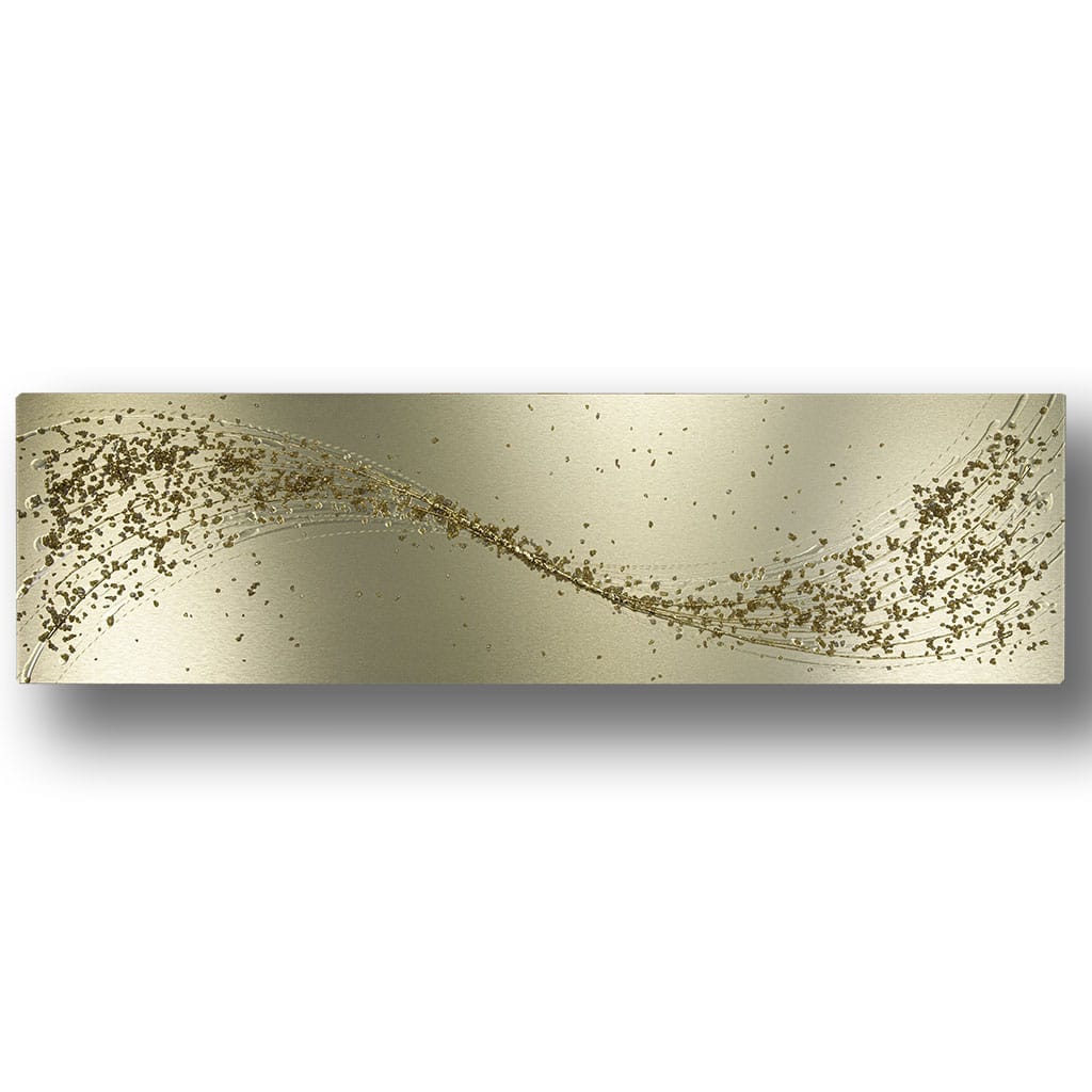 Lithium Alchemy Champagne Metal Wall Art