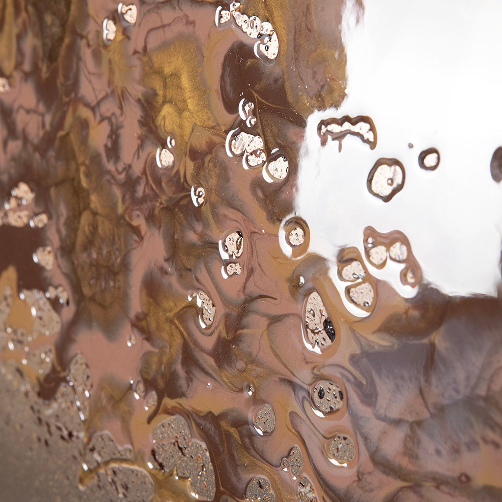 Metal wall art in mocha chocolate colours for offices and homes. Hand made in the UK