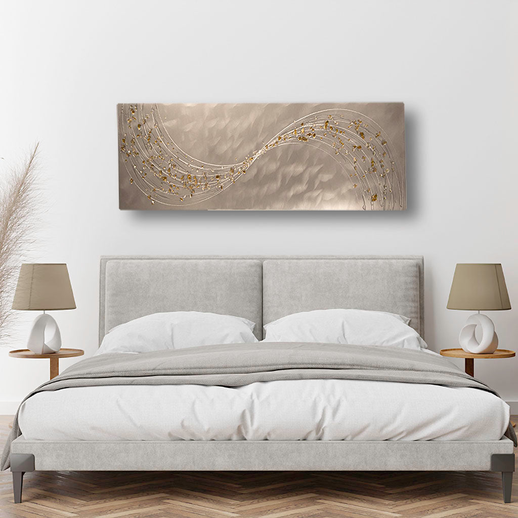 Lithium Alchemy Champagne Metal Wall Art