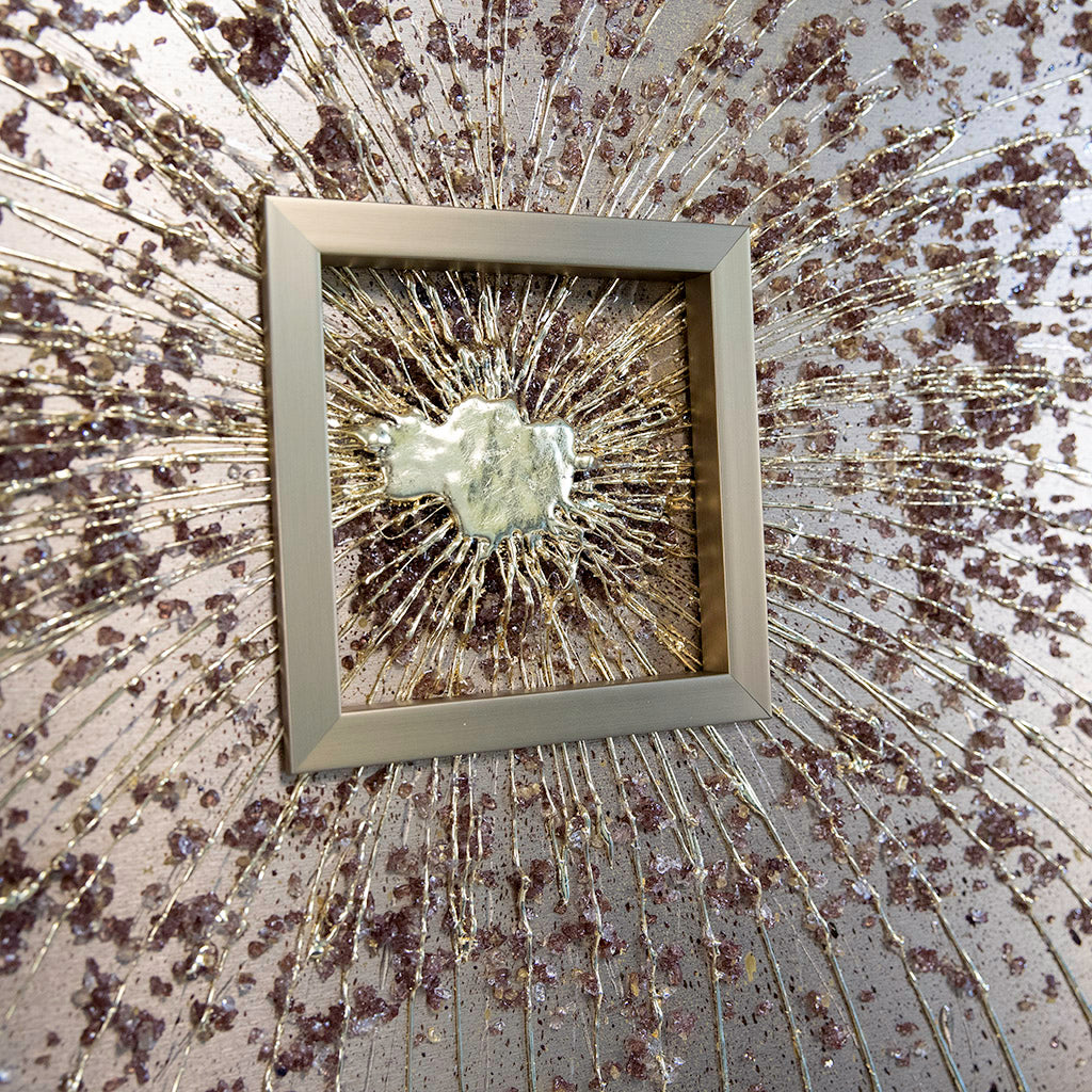 Mocha Focalpoint Starburst Metal Wall Art