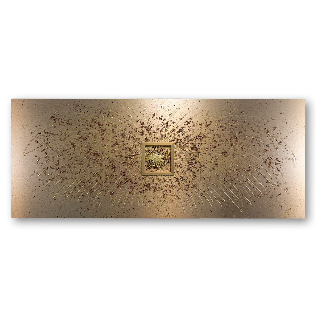 Mocha Focalpoint Starburst Metal Wall Art