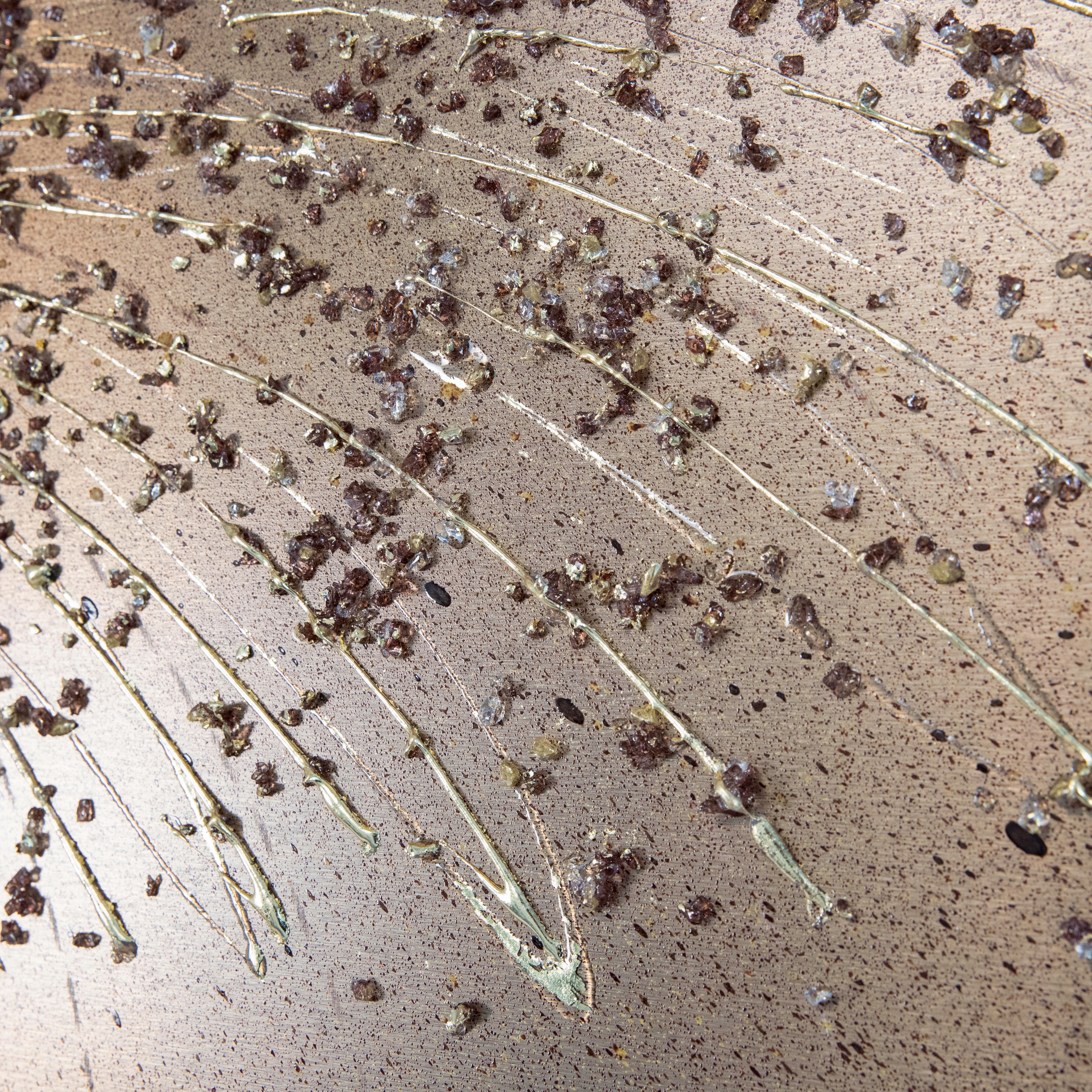 Mocha Focalpoint Starburst Metal Wall Art