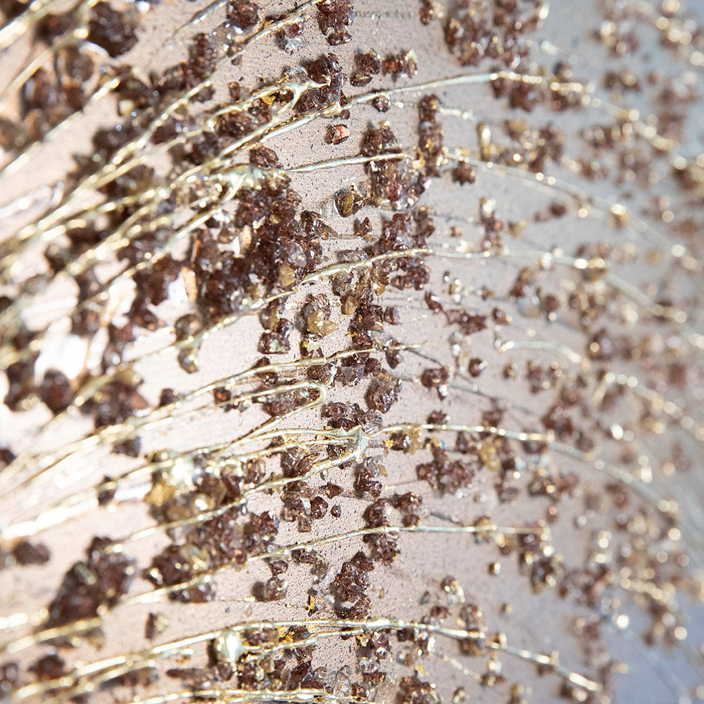 Mocha Focalpoint Starburst Metal Wall Art