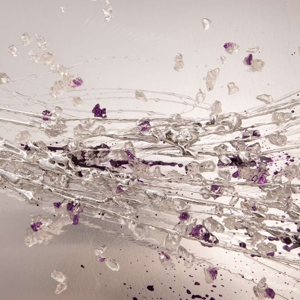 Crushed Glass Metal Wall Art UK