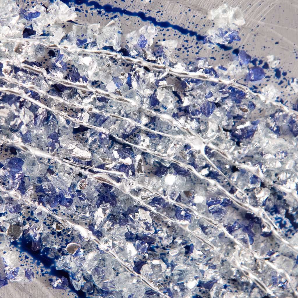 Blue & Silver Bedroom Metal Wall Art UK