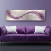 Purple Lithium Wave Metal Wall Art