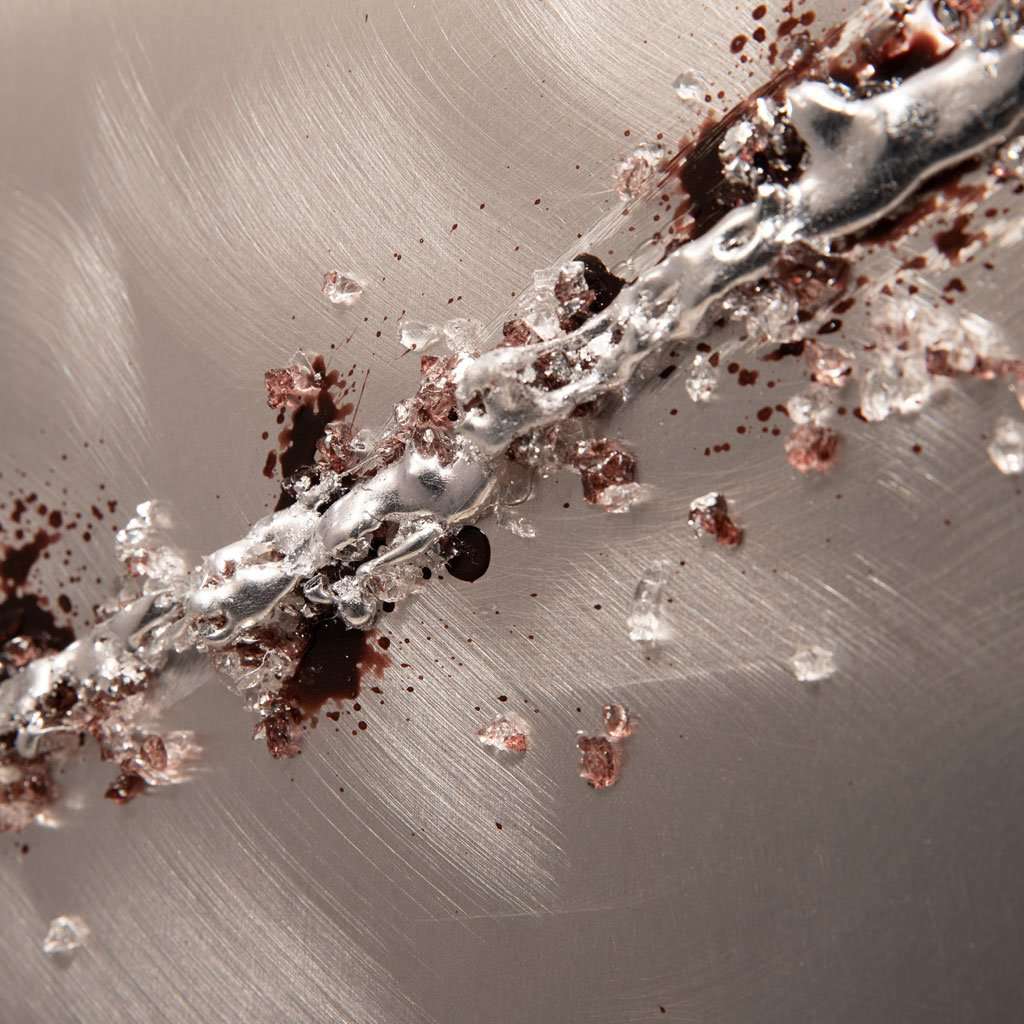 Lithium Mocha Wave Metal Wall Art
