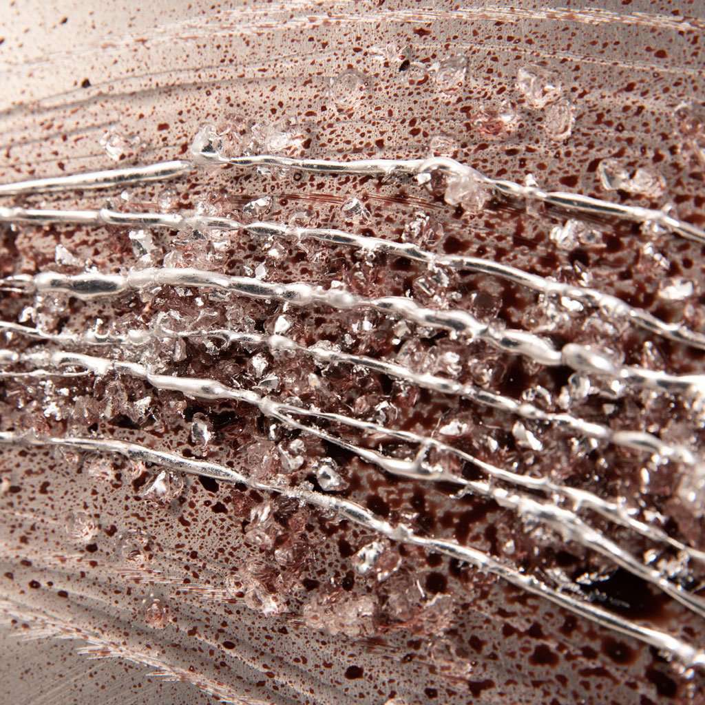 Lithium Mocha Wave Metal Wall Art