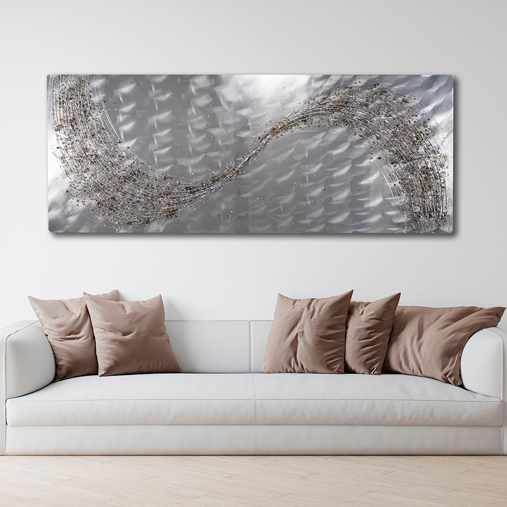 Taupe Lithium Metal Wall Art