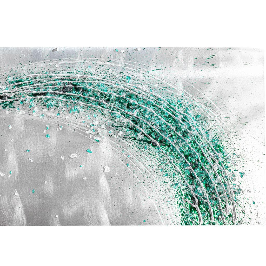 Lithium Emerald Spray Metal Wall Art