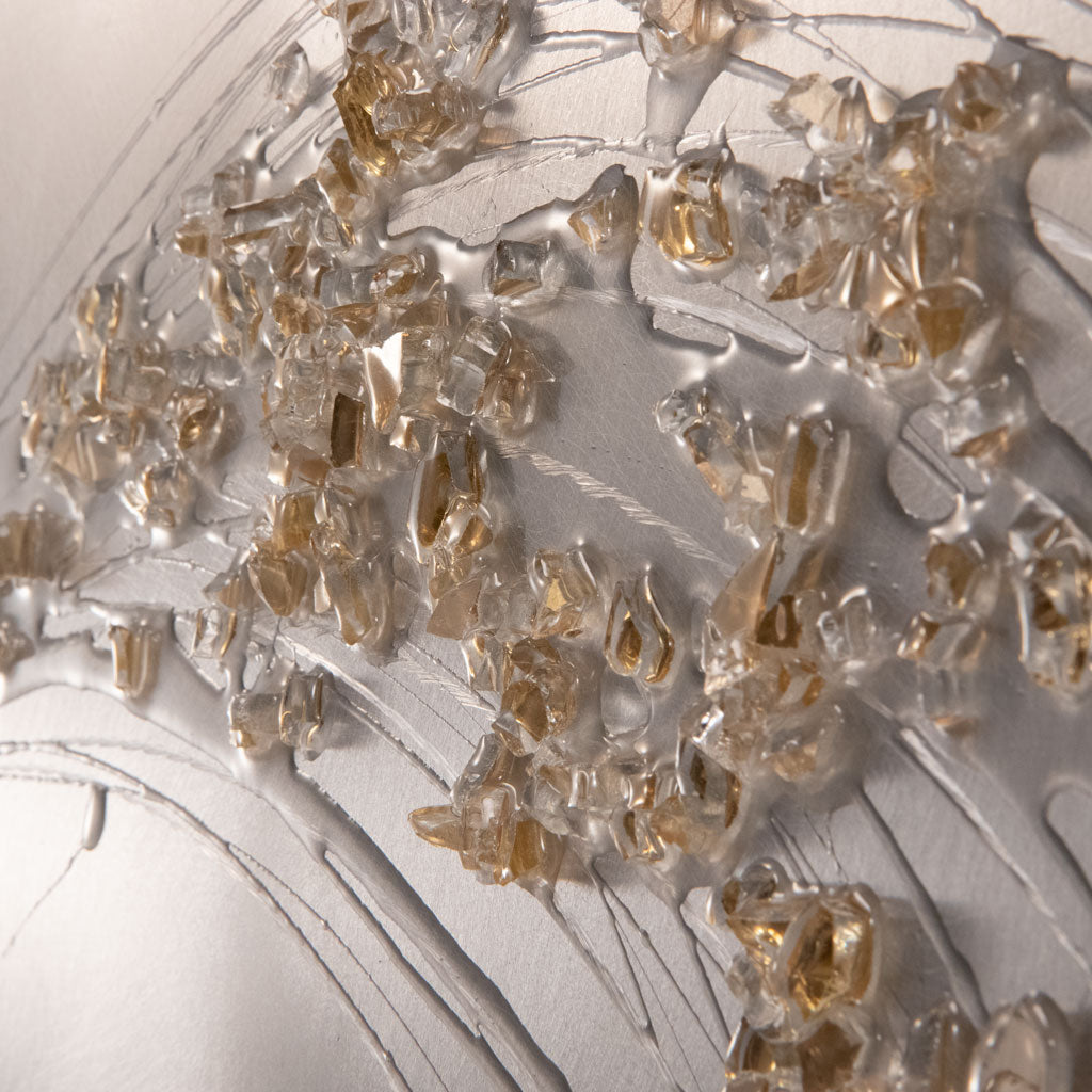 Lithium Alchemy Champagne Metal Wall Art