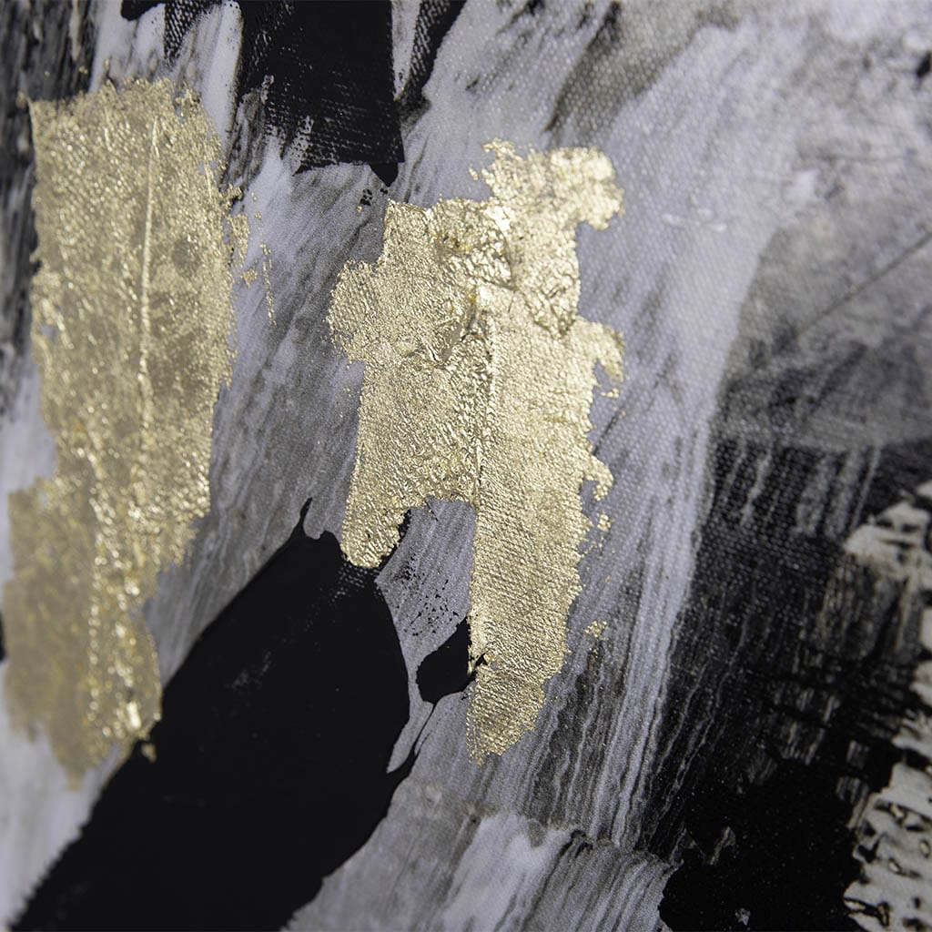 Neutral Brushstrokes 2, Hand embellished Canvas