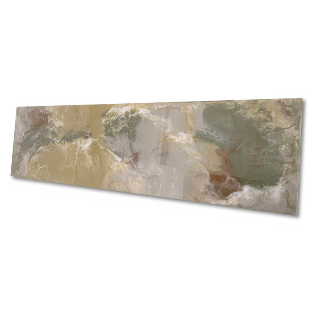 Sage, Olive and Emerald Green Abstract Metal Wall Art