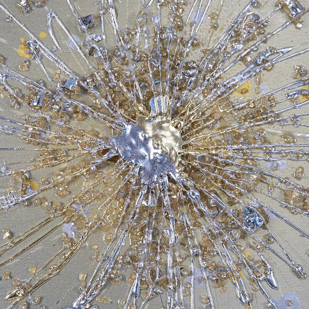 Champagne Treasure, metal wall art