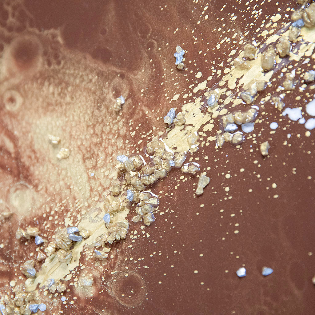 Creation in Chocolate and Gold, Resin Wall Art