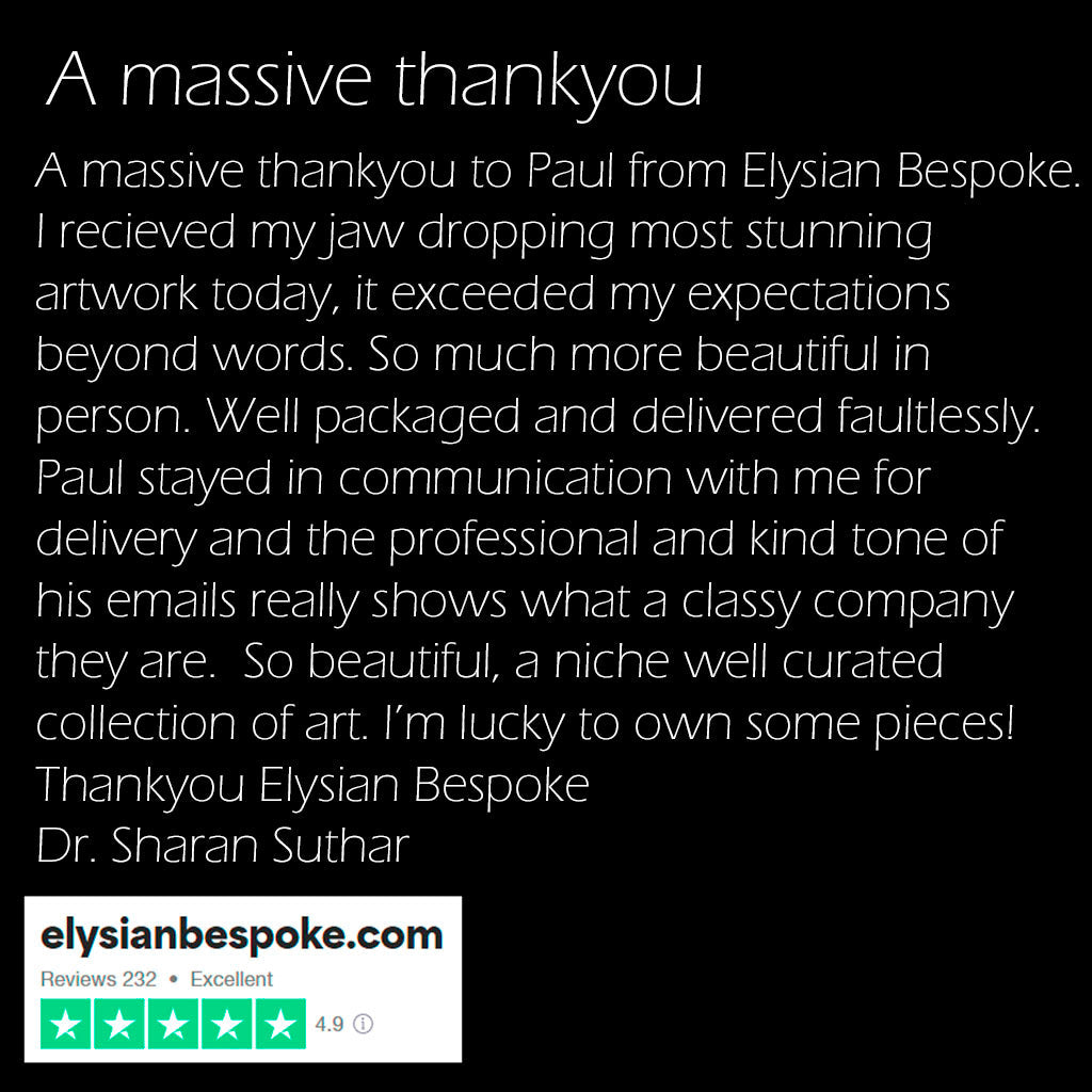 Luxury wall art reviews - elysian bespoke reviews - customer photos 