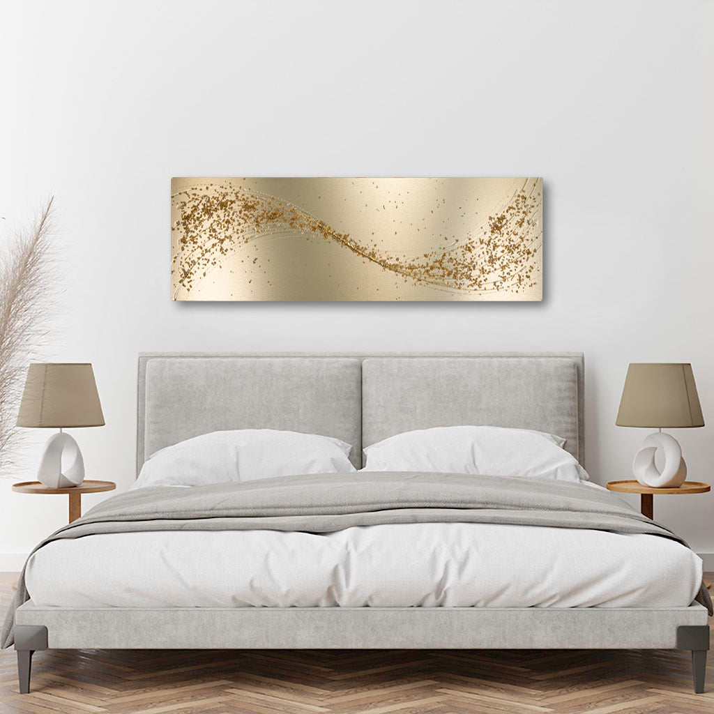 Lithium Alchemy Champagne Metal Wall Art