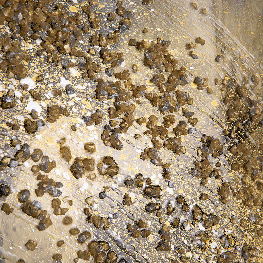 Gold metal wall art - luxury handmade large statement art for home and offices