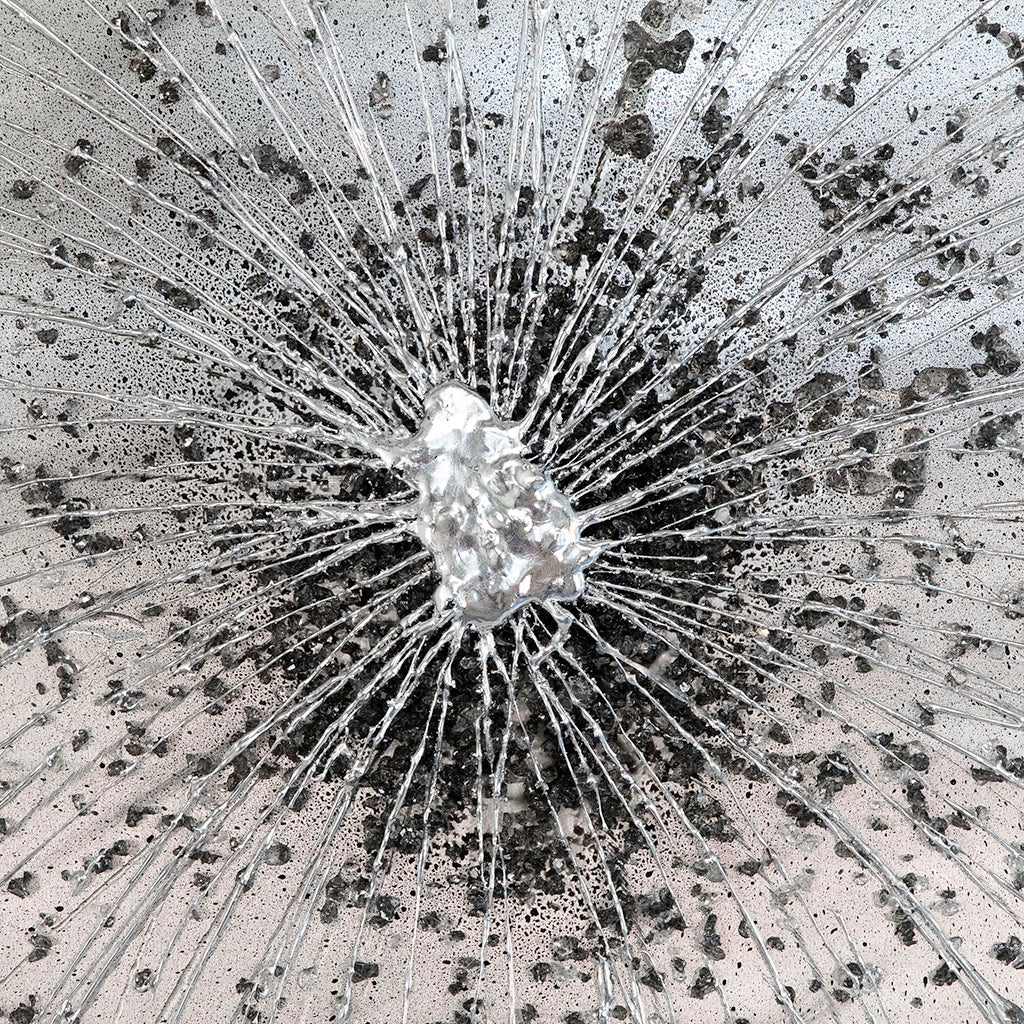 Silver Burst, Luxury Contemporary Abstract Wall Art