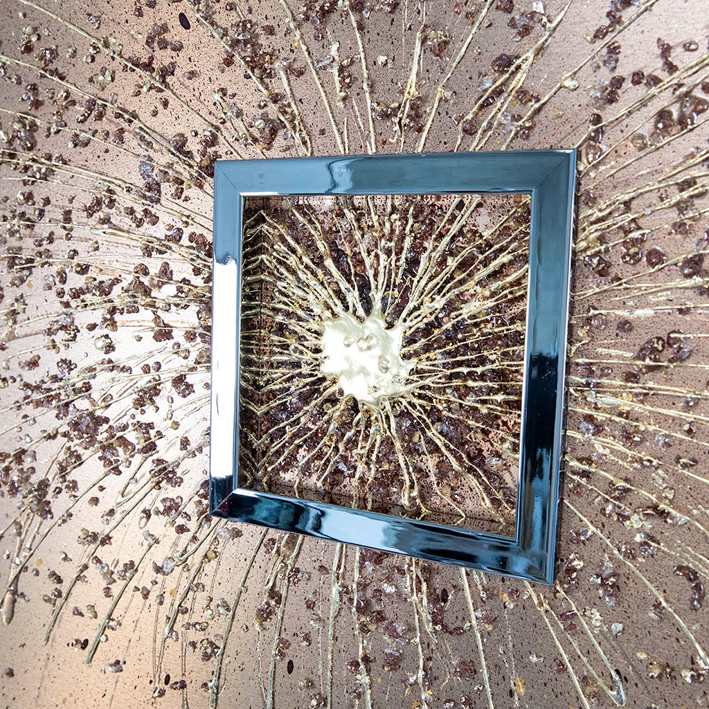 Mocha Focalpoint Starburst Metal Wall Art