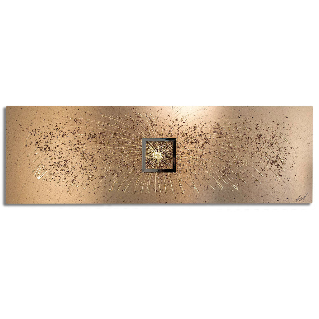 Mocha Focalpoint Starburst Metal Wall Art