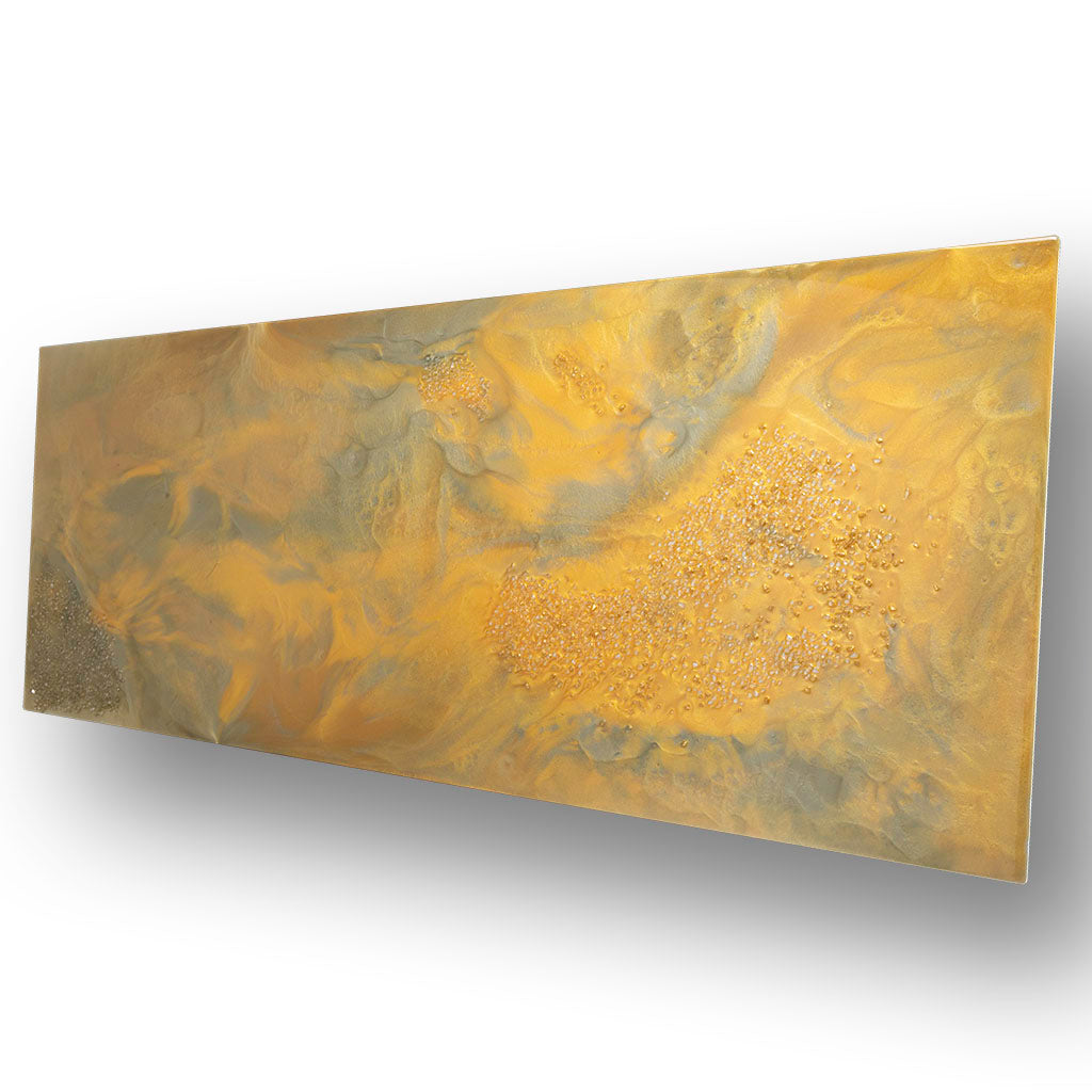 Golden Pool, Resin Wall Art