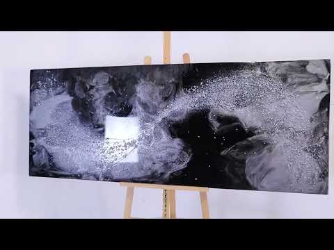 Creation, Silver and Black Wall Art
