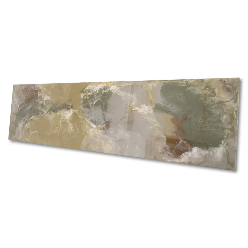 Sage, Olive and Emerald Green Abstract Metal Wall Art