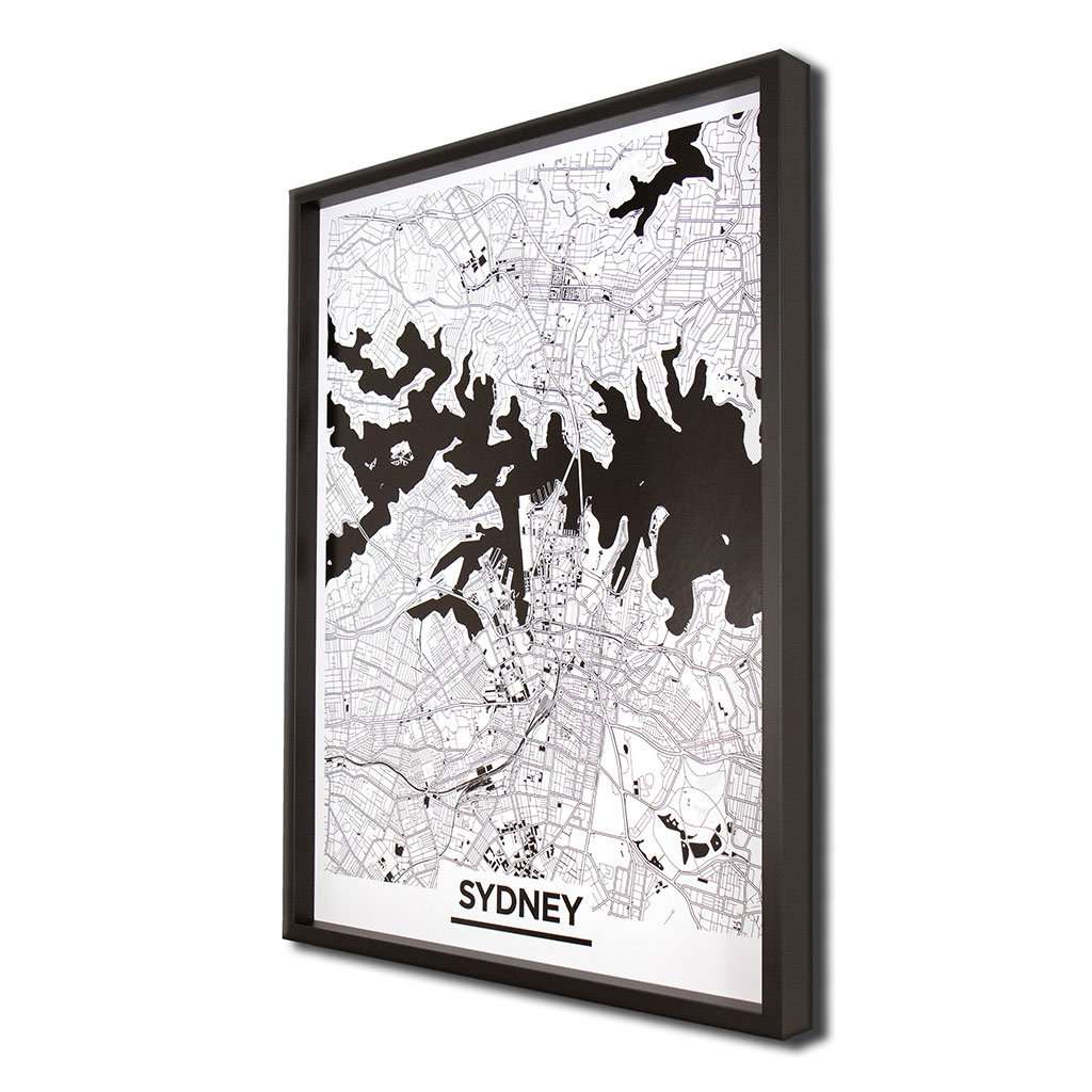 Sydney Monochrome Map, Olivier Gratton-Gagne