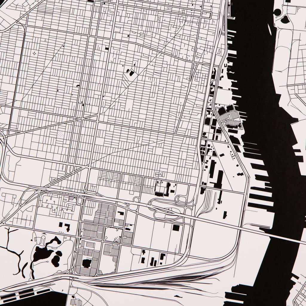 Philadelphia Monochrome Map, Olivier Gratton-Gagne