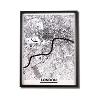 London Monochrome Map, Olivier Gratton-Gagne