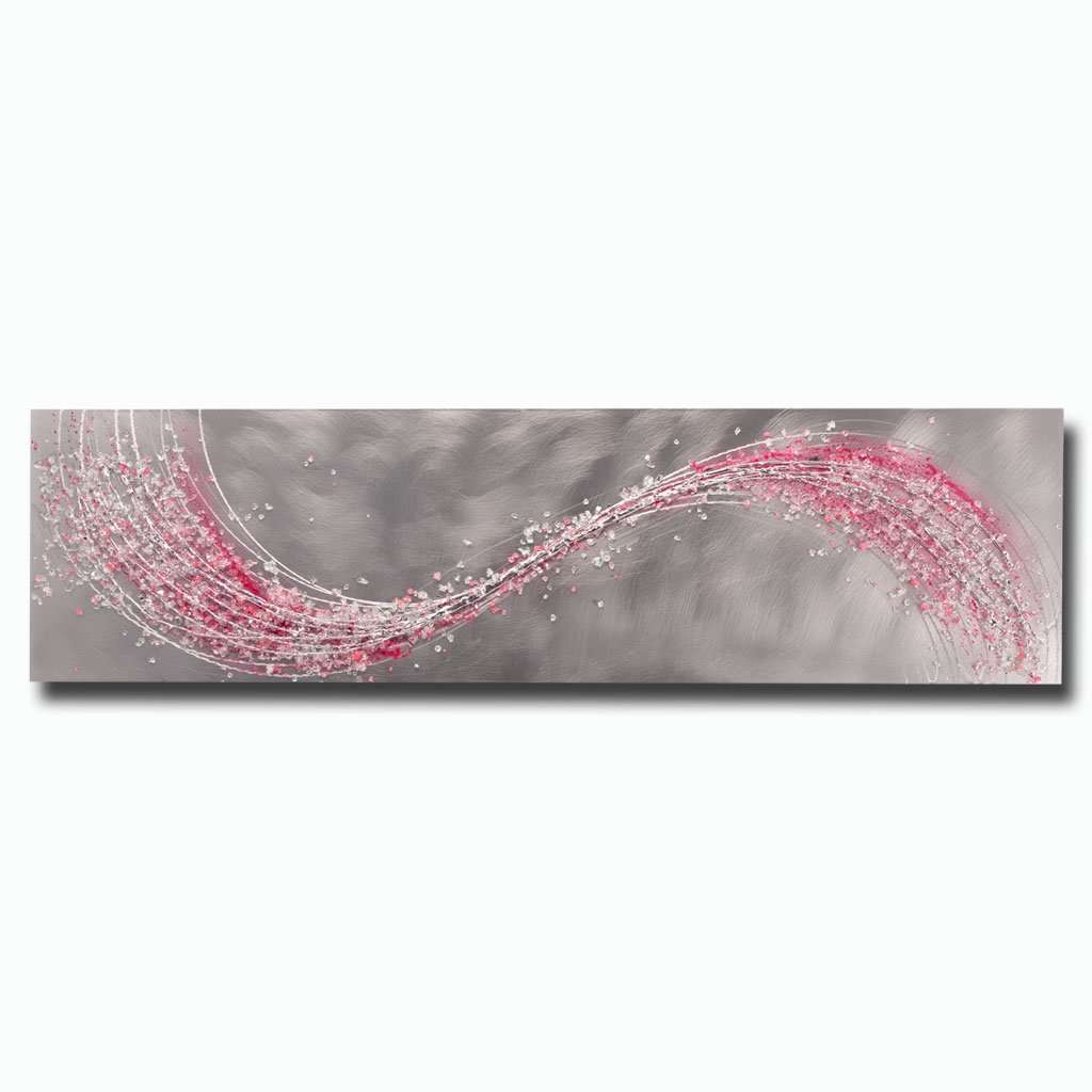 Lithium Blush Spray Metal Wall Art