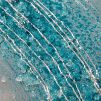 Teal Lithium Wave Metal Wall Art