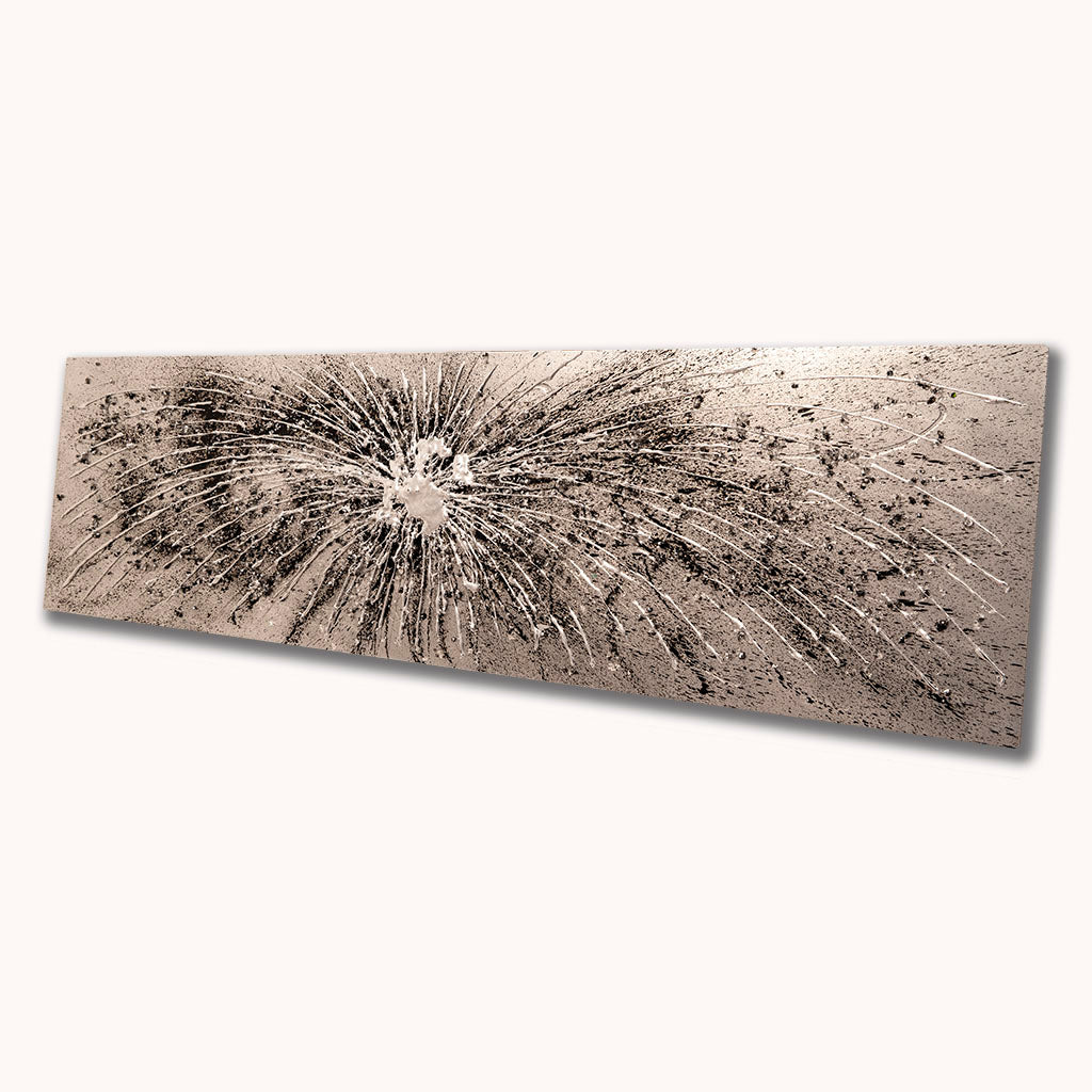 Alchemy Starburst Black and Silver Metal Wall Art