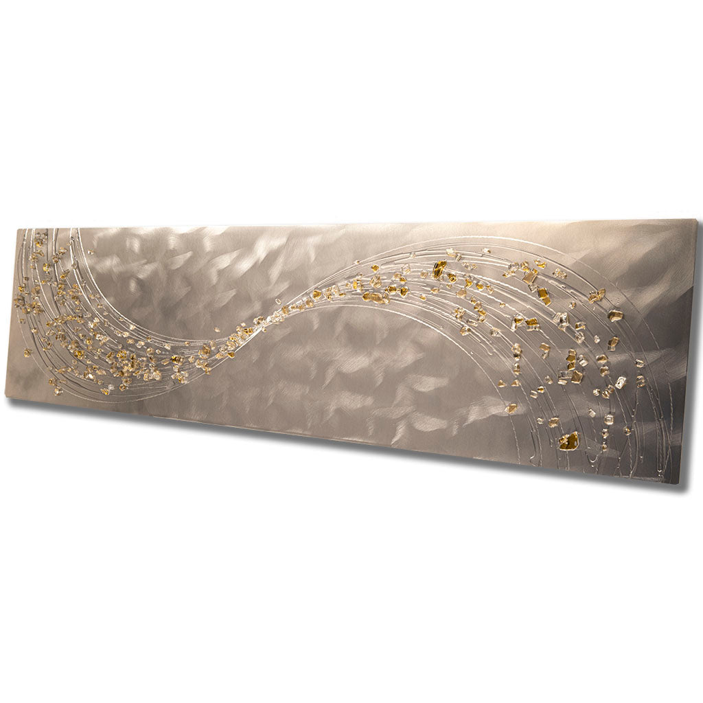 Lithium Alchemy Champagne Metal Wall Art