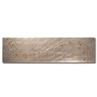 Lithium Alchemy Champagne Metal Wall Art